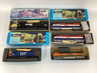 Lot 593 - Five Athearn 'HO' Gauge Boxed U.S.A Outline...