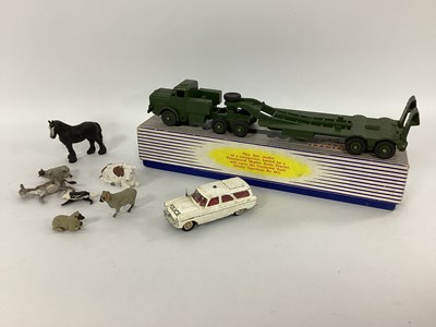 Lot 612 - A Dinky Toys #660 Tank Transporter, overall...