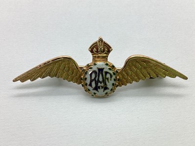 Lot 104 - A Vintage Enamel Inset RAF Sweetheart Brooch,...