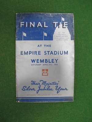 Lot 409 - 1935 F.A Cup Final Programme Sheffield...
