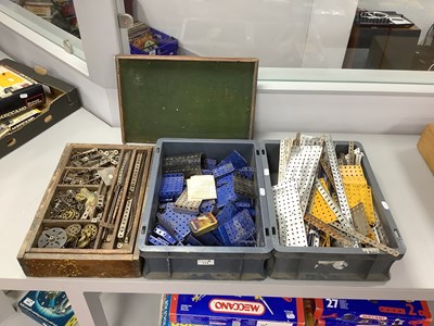 Lot 713 - A Quantity of Meccano and similar components....