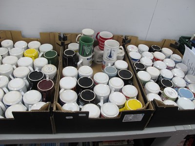 Lot 358 - Pottery Football Mugs, alphabetically sorted...