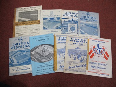 Lot 516 - Sheffield Wednesday Programmes, 1947-8 at...