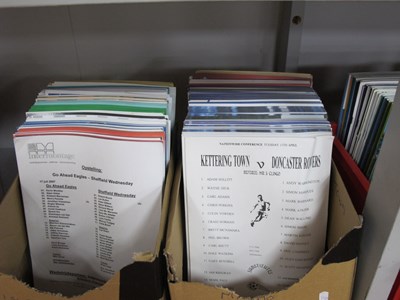 Lot 483 - Team Sheets, alphabetically sorted, Go Ahead...
