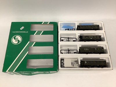 Lot 889 - A boxed Sachsen Modelle HO scale German four...