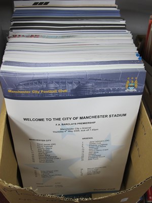 Lot 476 - Team Sheets, alphabetically sorted Manchester...