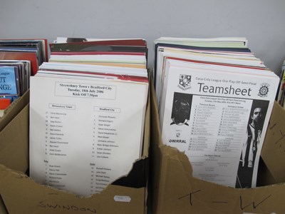 Lot 506 - Team sheets, alphabetically sorted, Shrewsbury...