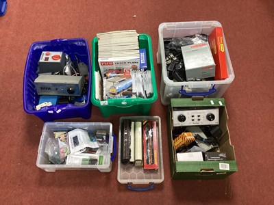 Lot 402 - Six containers of Model Railway related...