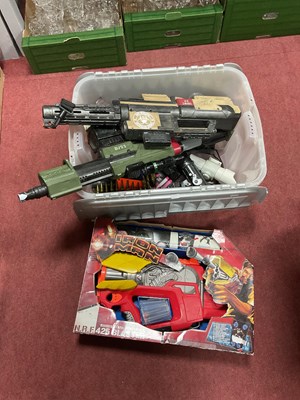 Lot 1128 - A Quantity of Nerf Style Guns and Accessories....