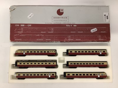 Lot 888 - A boxed Hobbytrain N gauge Trans Europe...