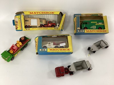 Lot 588 - Five Matchbox King Size Diecast Model Vehicles...