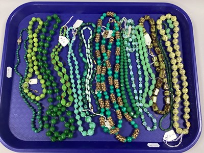 Lot 258 - A Selection of Modern and Later Bead Necklaces,...
