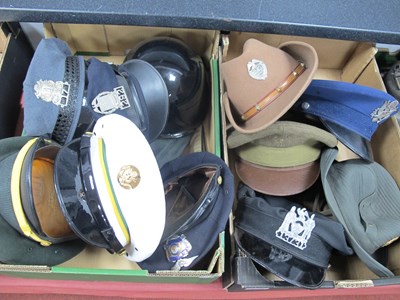 Lot 477 - United States Military & Police Headgear,...