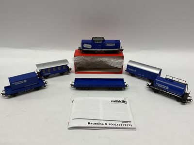 Lot 819 - A Marklin HO scale railhead treatment train,...