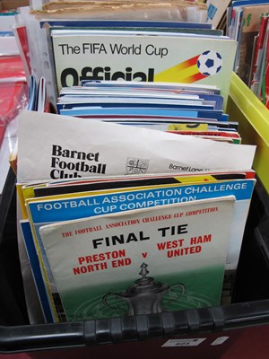 Lot 623 - F.A Cup Final Programmes, 1964, 75 plus replay,...