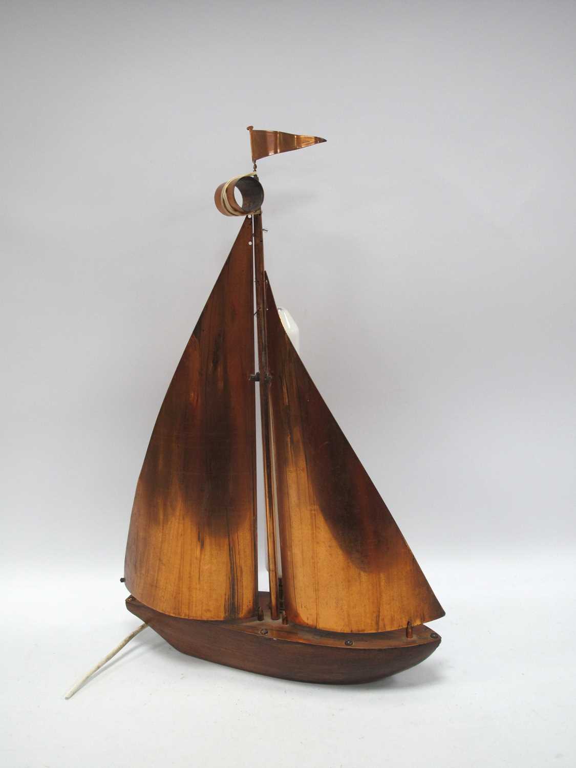 Lot 1462 - Mid XX Century Table Lamp as a Yacht, with...