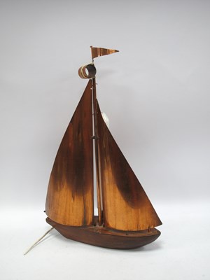 Lot 1462 - Mid XX Century Table Lamp as a Yacht, with...