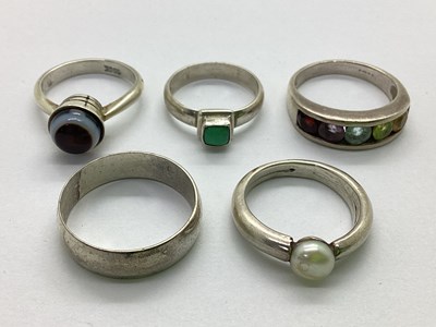 Lot 148 - A Collection of "925" and Other Rings, to...
