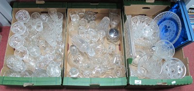 Lot 1088 - Glassware, including sundaes, decanters, vases,...