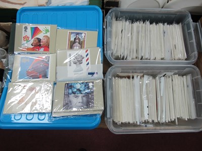 Lot 1112 - Stamps - Two tubs containing over 120 packs of...