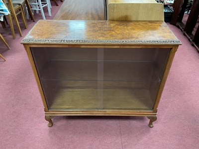 Lot 1637 - XX Century Walnut Display Cabinet, with...