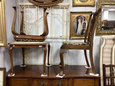 Lot 1506 - Cream Painted Cast Iron Single Bed, with...