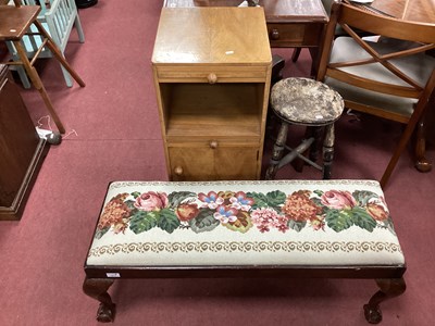 Lot 1611 - Walnut Bedside Cupboard, mahogany...
