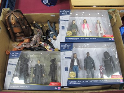 Lot 1390 - Doctor Who toy figurines to include five boxed...