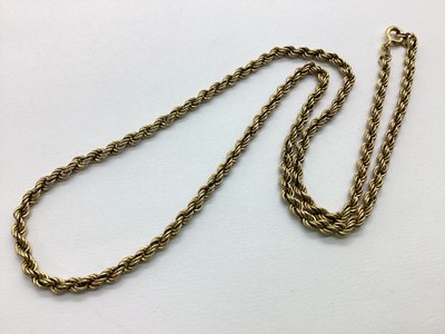Lot 86 - A 9ct Gold Ropetwist Chain, approximately 45cm...