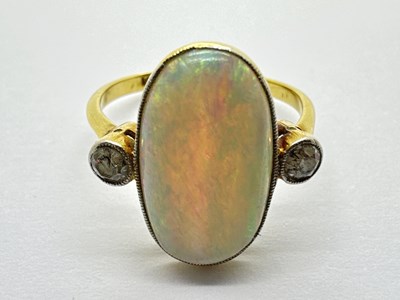 Lot 50 - A Diamond and Stone Set Three Stone Dress Ring,...
