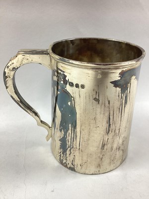 Lot 1 - A Victorian Hallmarked Silver Tankard,...