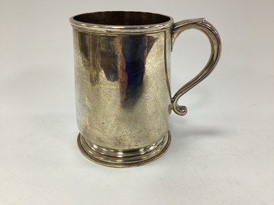 Lot 687 - British Army Hallmarked Silver Tankard,...