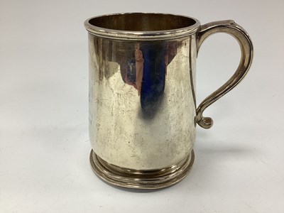 Lot 680 - British Army Hallmarked Silver Tankard,...
