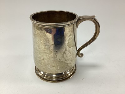 Lot 686 - British Army Hallmarked Silver Tankard,...