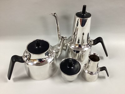 Lot 252 - Cohr Denmark; ATLA EPNS Four Piece Tea Set, of...