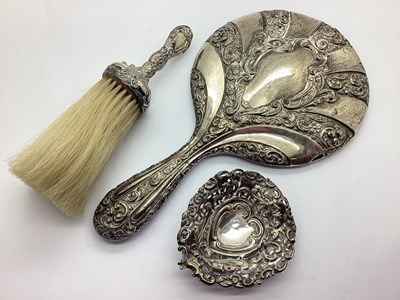 Lot 35 - A Hallmarked Silver Backed Dressing Table...
