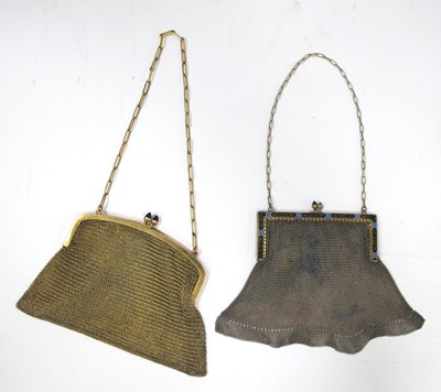 Lot 1458 - A Charnier Gilt Metal Chain Mail Evening Bag,...
