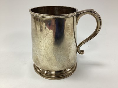 Lot 681 - British Army hallmarked Silver Tankard,...