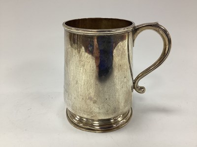 Lot 688 - British Army Hallmarked Silver Tankard,...