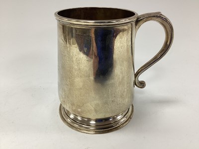 Lot 690 - British Army Hallmarked Silver Tankard,...
