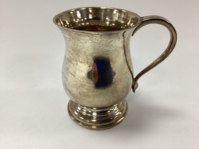 Lot 685 - British Army Hallmarked Silver Tankard,...