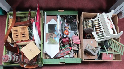 Lot 1042 - A Quantity of Dolls Furniture, dolls...