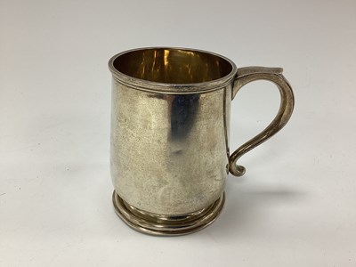 Lot 678 - British Army Hallmarked Silver Tankard,...