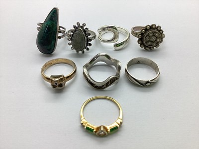 Lot 159 - A Collection of "925" and Other Rings, to...