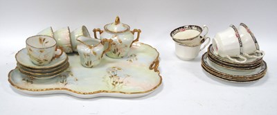 Lot 1203 - Early XX Century Porcelian Cabaret Tray with...