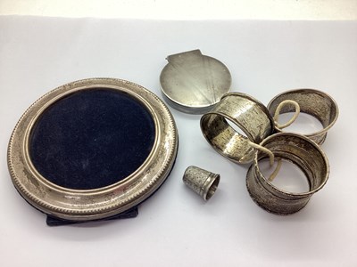 Lot 30 - A Collection of Hallmarked Silver Items, to...