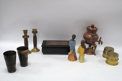 Lot 1447 - F. Marsden of Hope Brass Wheel Nuts, horn...