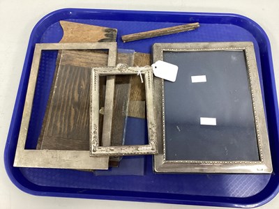 Lot 39 - Three Hallmarked Silver Mounted Rectangular...