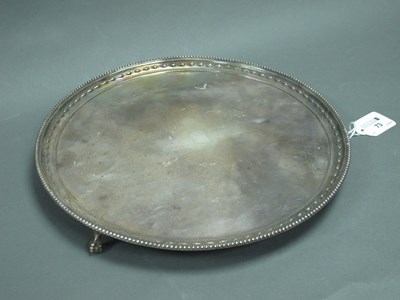 Lot 73 - A Hallmarked Silver Salver, JD&S, Sheffield...