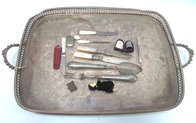 Lot 1194 - A Hallmarked Silver Cased Cigar Punch,...